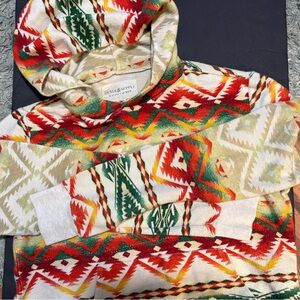 Denim & Supply Ralph Lauren Multicolor Aztec Hoodie size small soft